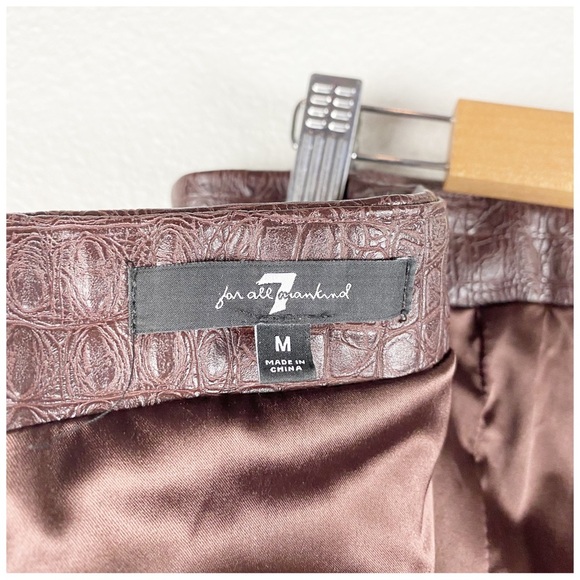 7 For All Mankind Strapless Textured Dress in Deep Burgundy - Picture 7 of 9